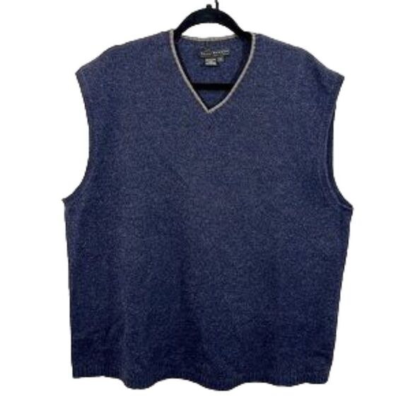 Men's Lambs Wool Vest Blue Size XL Royal Robbins Vintage Sweater - Picture 1 of 9
